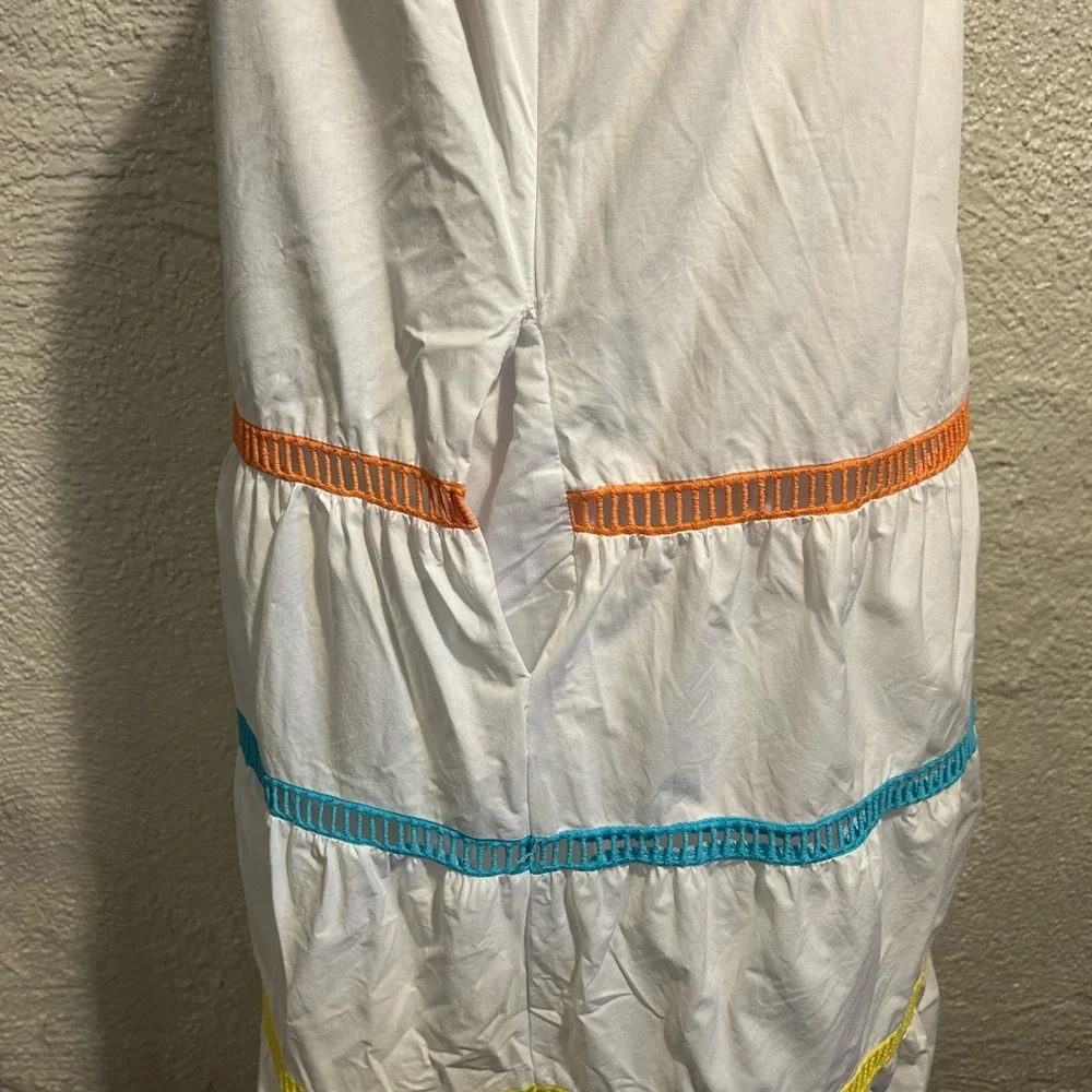 ENGLISH FACTORY Color Trim Sleeveless Maxi Dress Size L - Picture 13 of 15